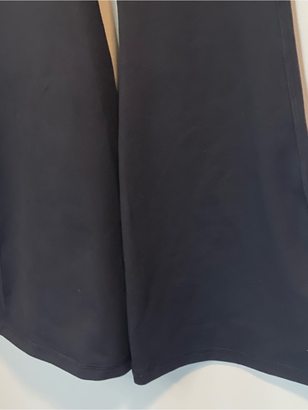 aerie The Hugger Black Foldover Waist Flare Pants - Picture 3 of 7